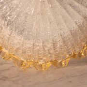 Set of 2 Charming Italian Yellow Murano Glass Ceiling Fixture, Murano, 1970