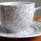 Bavaria, 2 coffee cups, 80s sandstone cups, West Germany
