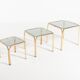 Modern Italian trundle side tables, 1970
