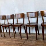 6 chaises bistrot bar cafe restaurant estampillees baumann