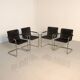 Ensemble de 4 chaises "D41" par Jean Prouvé pour Tecta 80's