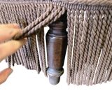 Vintage chaise longue / armchair / daybed with fringes