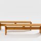 Paire de bancs Charlotte Perriand en pin Les Arcs 1970