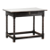 Antique English oak side table from the 18th century with bobbin legs