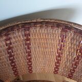 Bistro armchair in bamboo and wicker