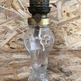 Old kerosene lamp, transparent glass body