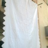 Tablecloth with vintage scalloped edge 200 X 250 cm