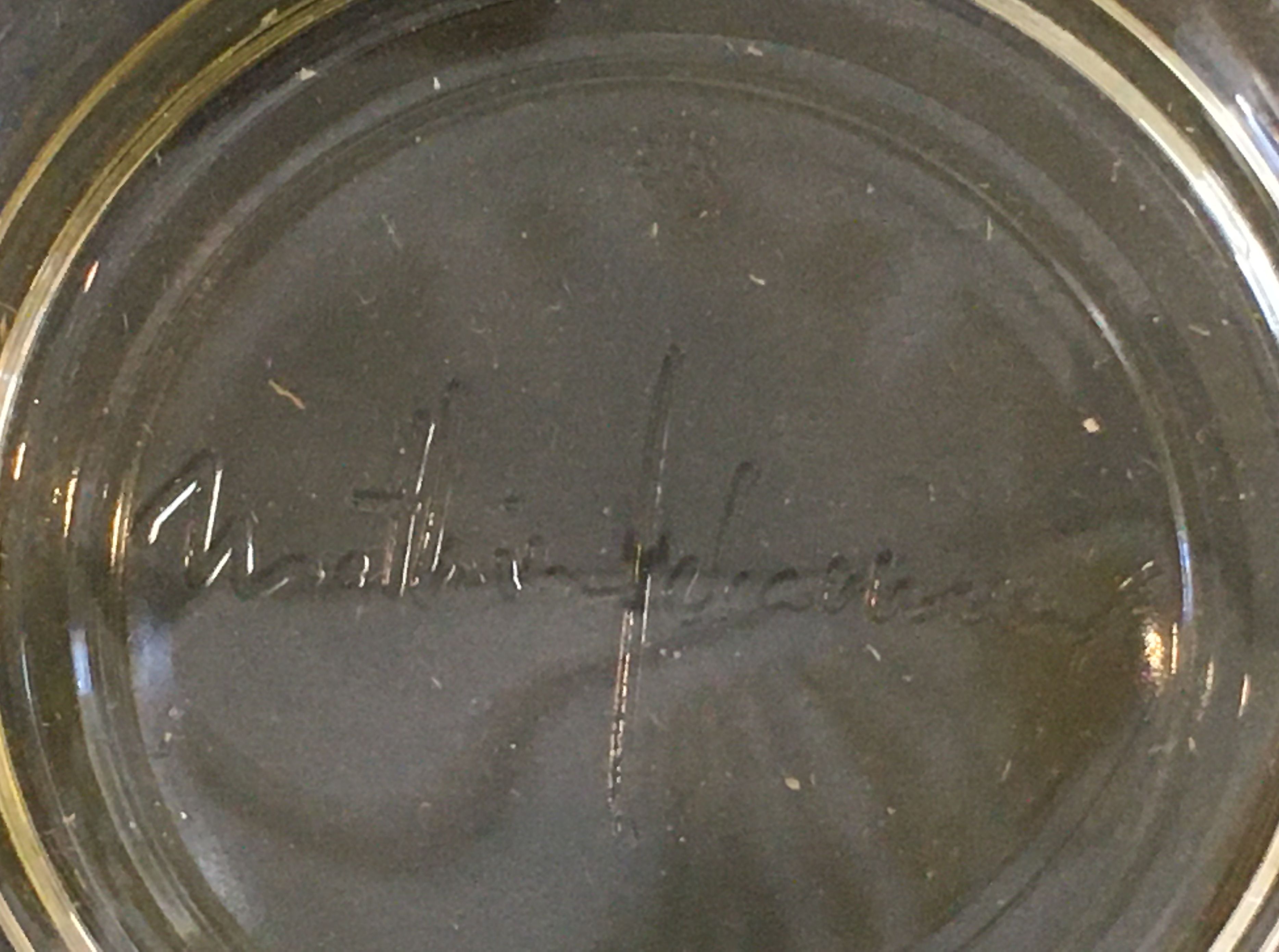 Ricard 6 glasses and carafe anniversary model "1932" signed Lehanneur