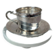 Vintage silver-plated cup and saucer