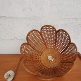 Vintage wicker pendant lamp