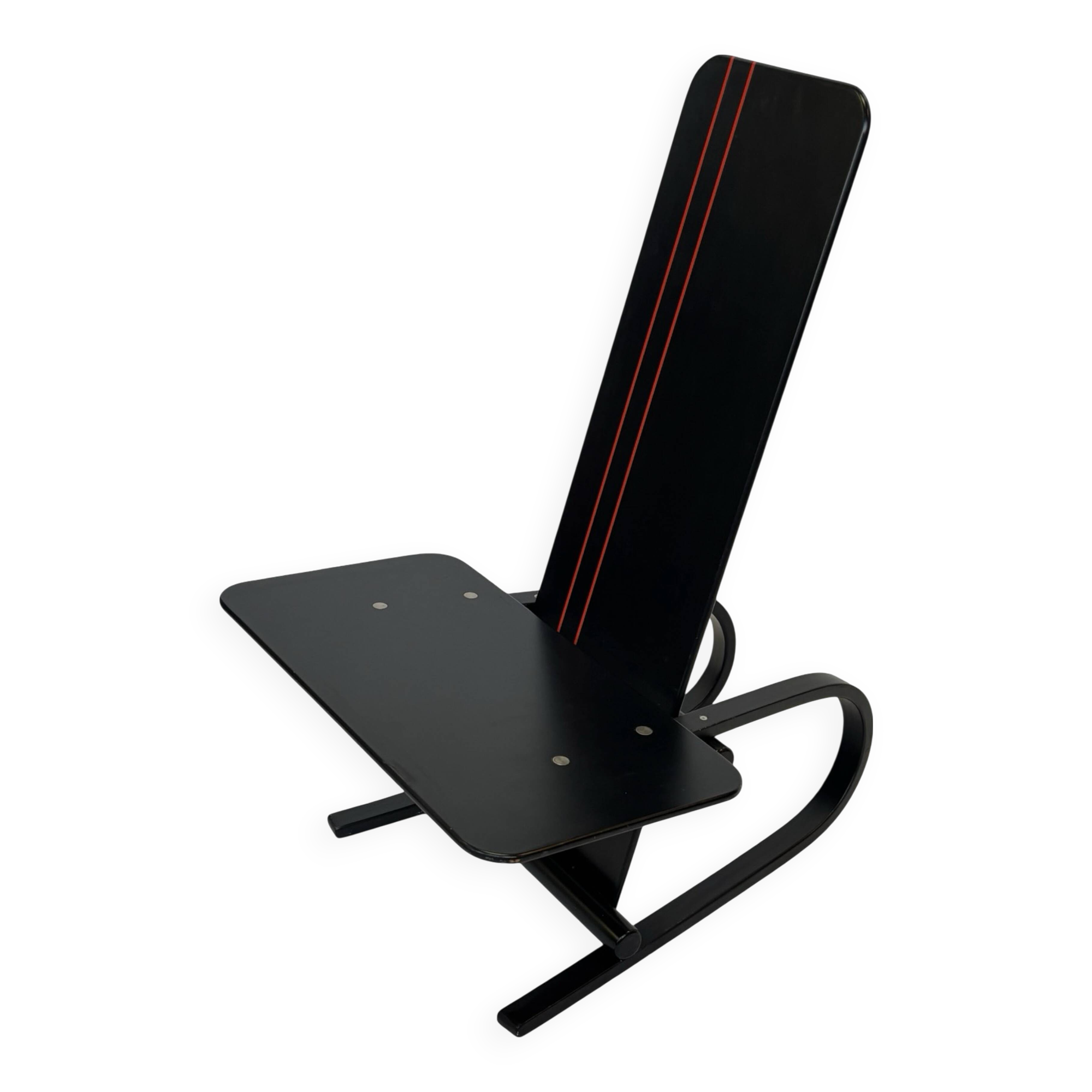 Vintage Danish postmodern Andreas Hansen plywood armchair