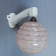Art deco wall lamp with porcelain holder