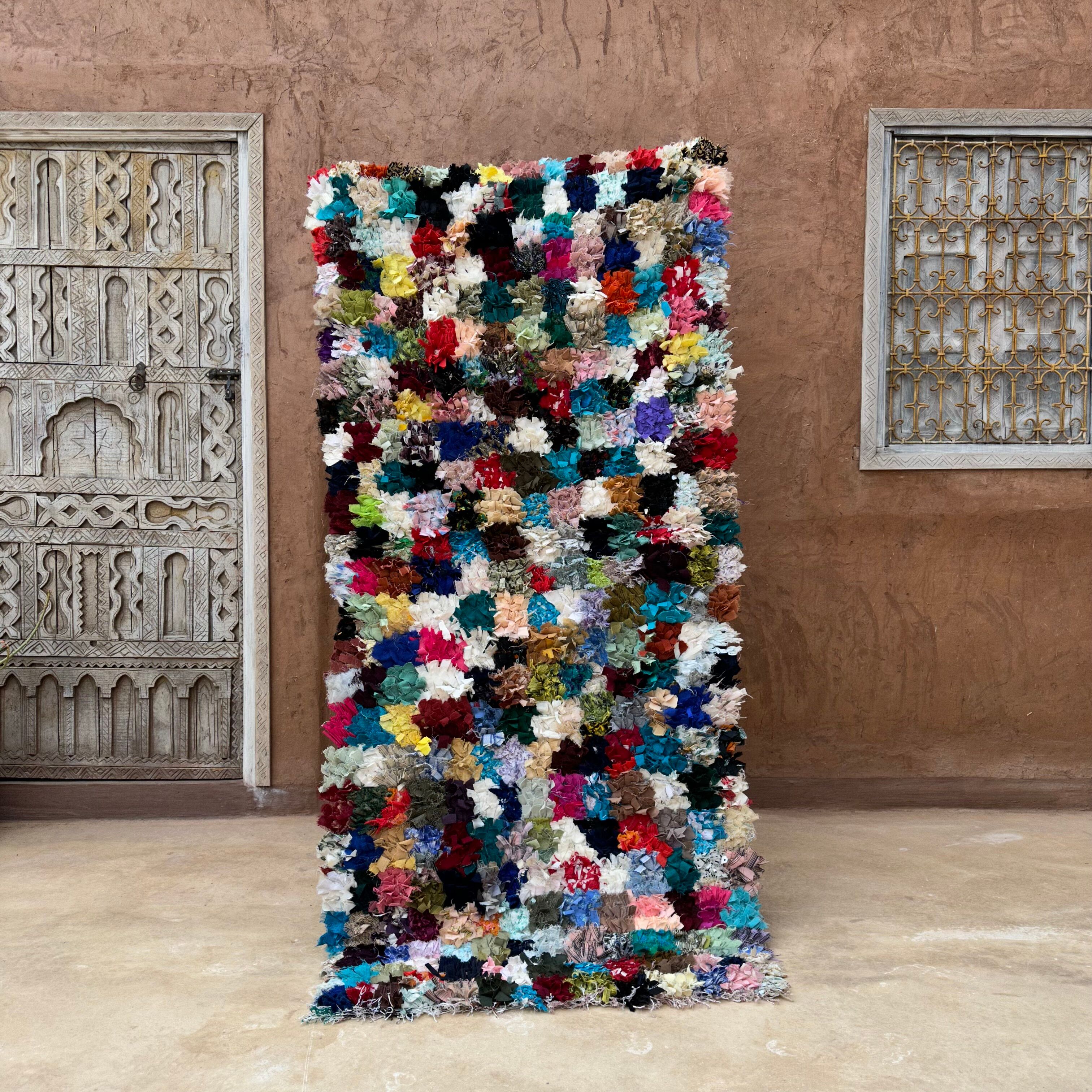 Boucherouite carpet - 94 x 205 cm