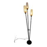 Arlus Lunel 3-branched floor lamp in brass and black metal