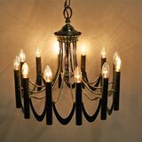 Chrome classic chandelier, 1960