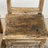 Set of 2 rustic mountain folk art chairs
