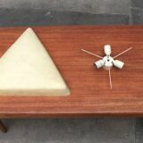 Mid-Century Minimalist Triangular Ceiling Lamp in Fibreglass, 1960s