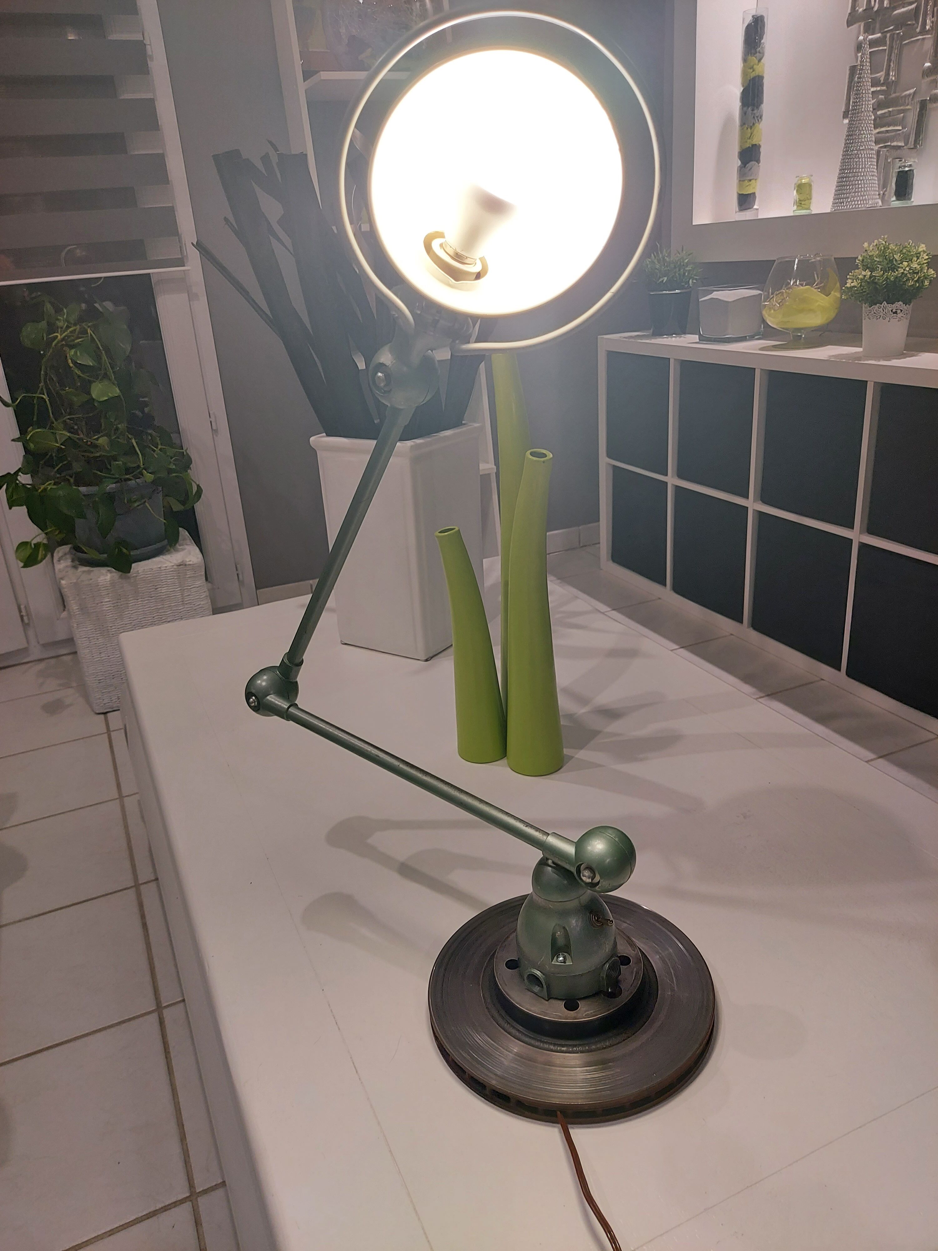 Industrial lamp by Jean Louis Domecq for Jielde, vintage 1950s