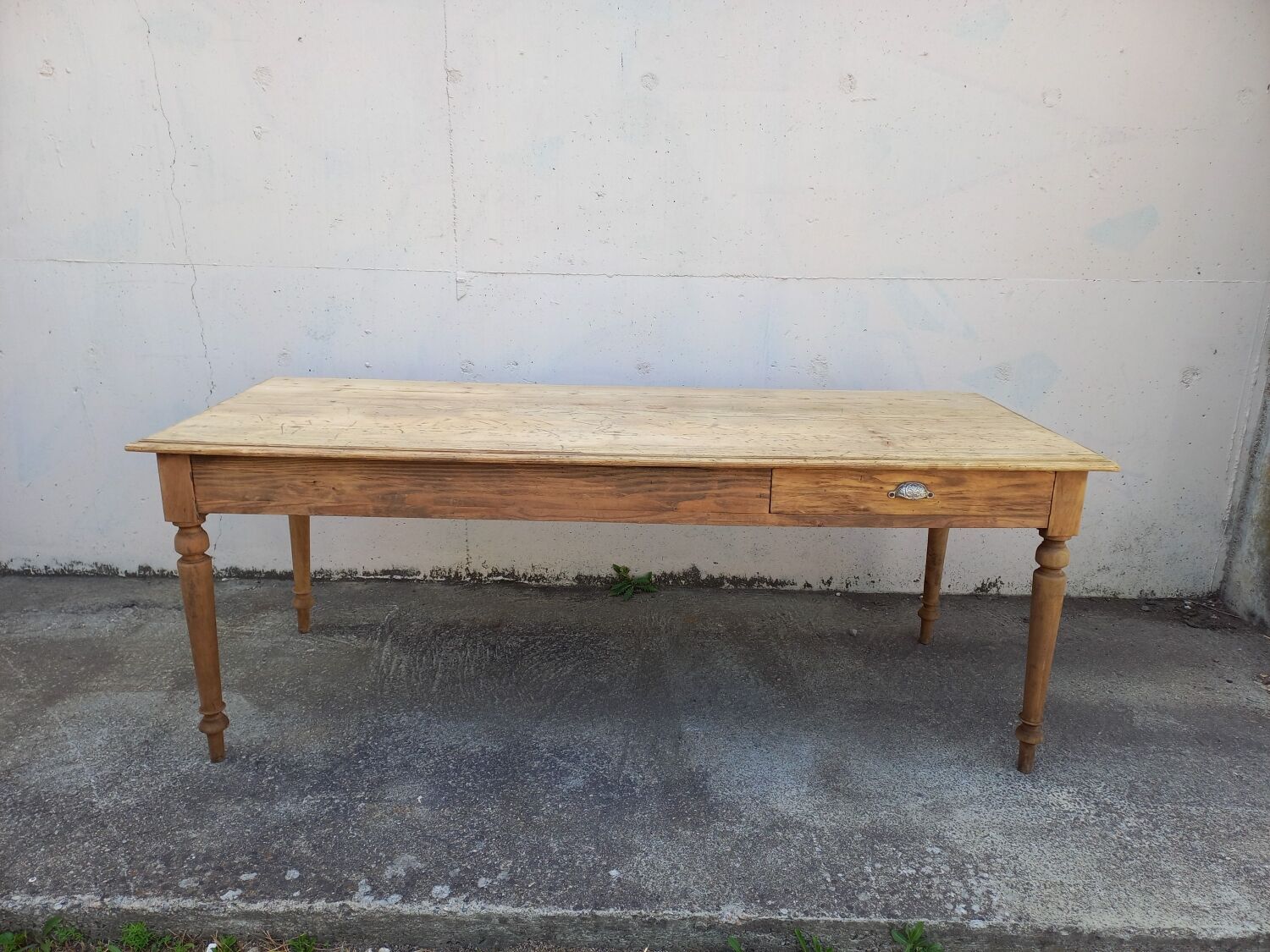 Table de ferme ancienne 200 cm