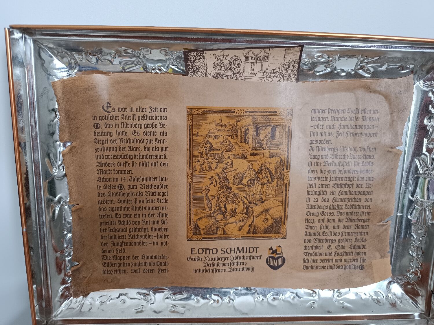 Metal box Lebkuchenfabrik Otto Schmidt Nüremberg