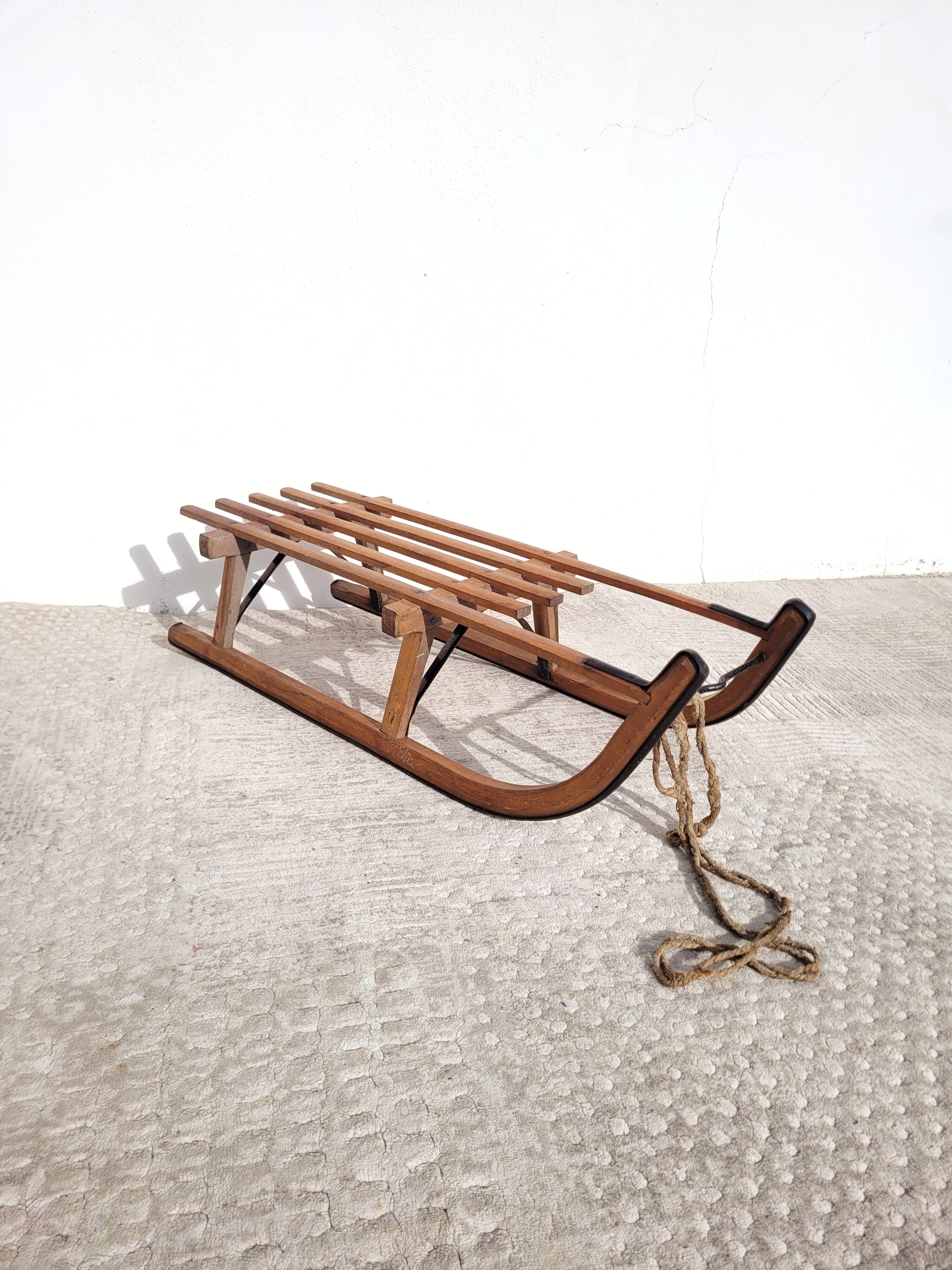 Old wooden sled
