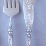 Fish service silver minerva XIXth