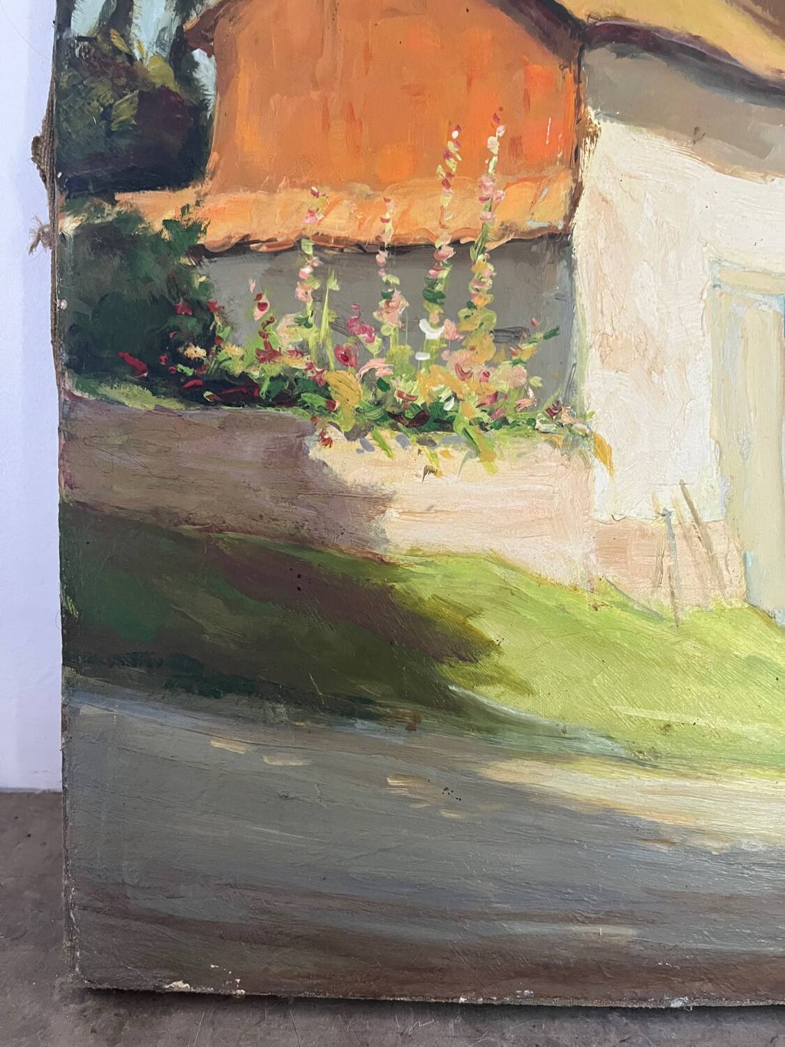 Sortie du village de Thoix, signée Jean Vasseur