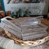 Antique crystal knife rests