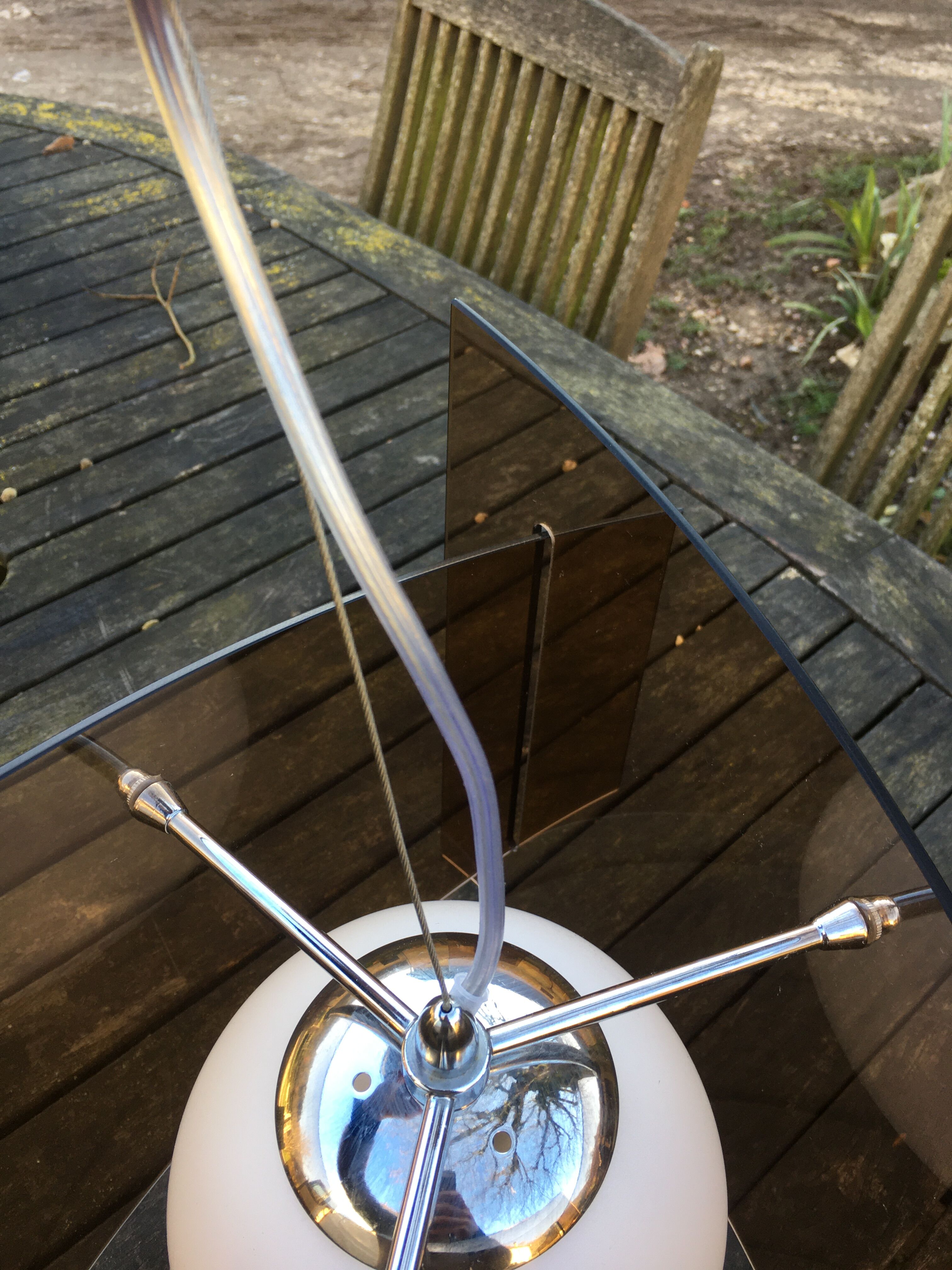 Smoked glass hanging