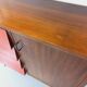 Vintage Italian modular bookcase in teak, metal and melamine