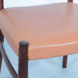 Ensemble de 6 chaises à repas Johannes Andersen, années 1960