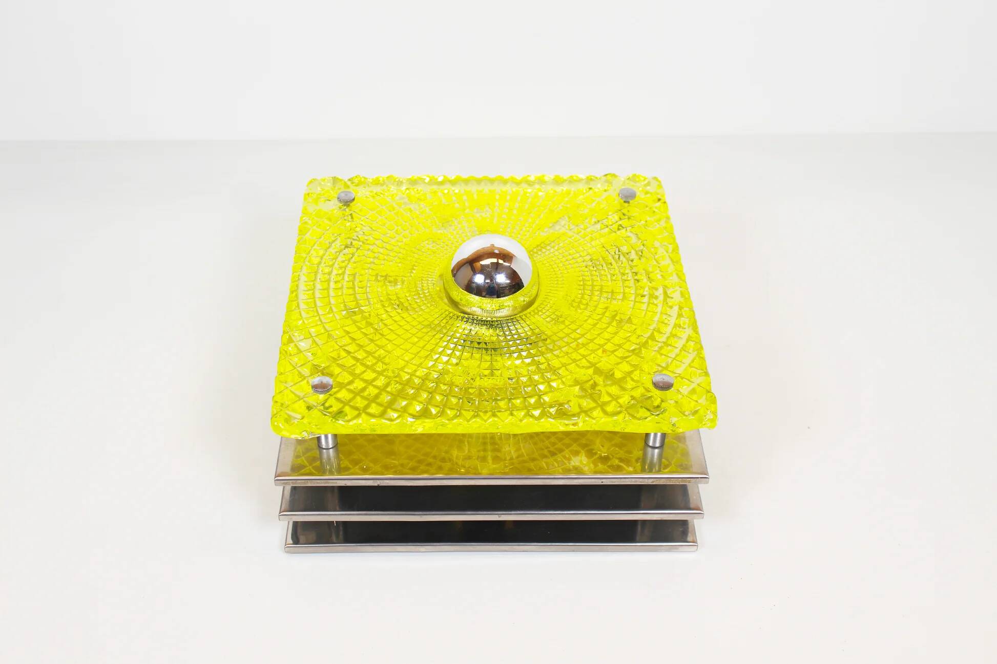 Unique 1970s Italian Murano glass wall lamp