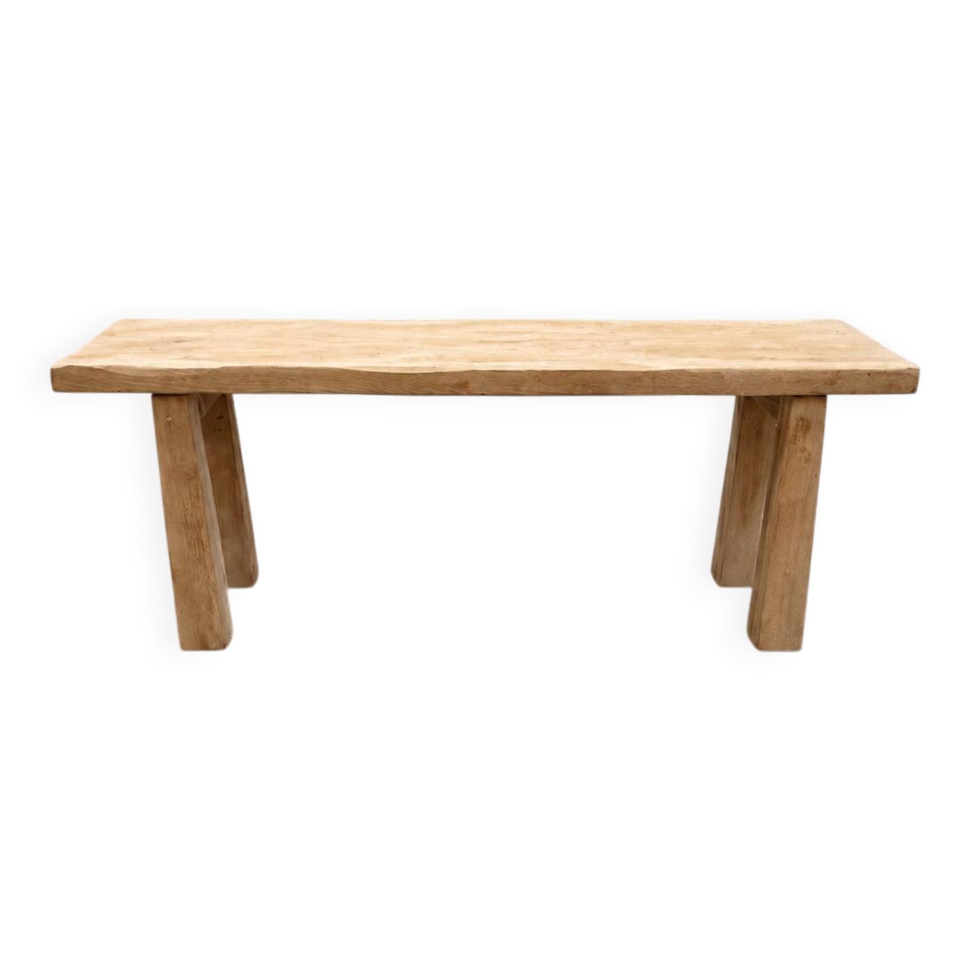 Old solid wood bench – brutalist / wabi-sabi spirit