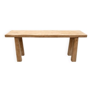 banc ancien en bois massif