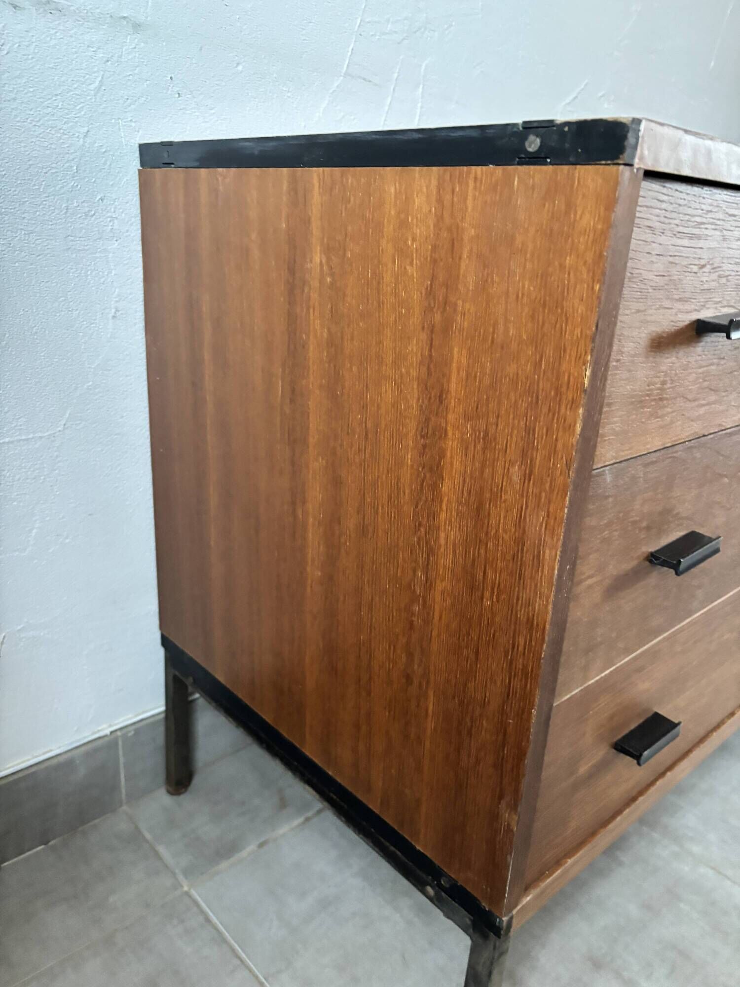 Vintage Scandinavian teak sideboard – 6 drawers – 1960s