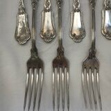 Ensemble ancien 20 couverts en métal argenté