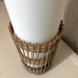 1960s rattan floor lamp