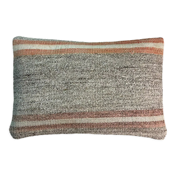 Vintage turkish kilim cushion cover 30x50cm