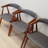 Set of four teak chairs, Danish design, 1960s, designer: Ejner Larsen & Aks