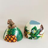 Vintage coconut ice bucket