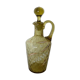 Glass carafe with enamelled lily of the valley decoration.