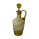 Glass carafe with enamelled lily of the valley decoration.