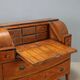 Antique drop-leaf cabinet in walnut, painted ebony wood, 19th century.