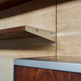 Modular wall system with rosewood panels Georges Frydman 70 years efa editor