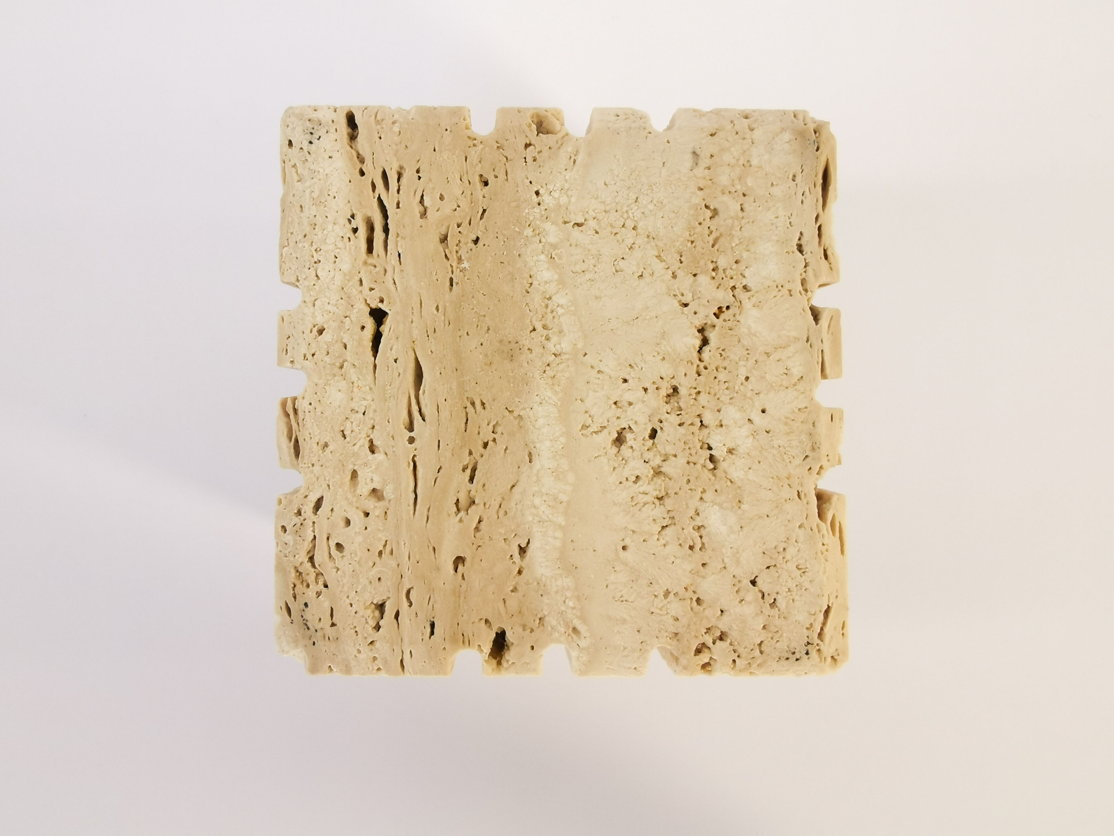 Pencil holder in travertine by Cerri Nestore, 1960