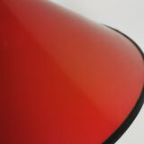 Suspension en métal rouge, années 80