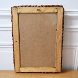 Vintage rattan mirror from the 60s