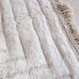 White Moroccan Beni Ourain Rug - 293 x 197 cm
