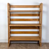 Folding bookcase shelf