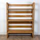 Folding bookcase shelf